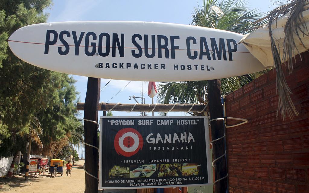 Hostel Psygon Surf Camp Máncora Exterior foto
